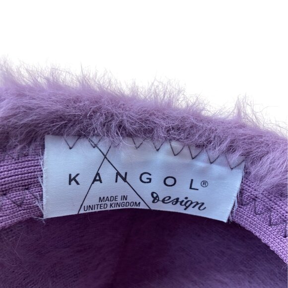 Kangol Womens Purple Lavander Angora Beret Hat With Bow Accent One Size - Picture 6 of 8